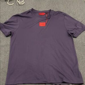 HUGO Purple Short Sleeve Tee